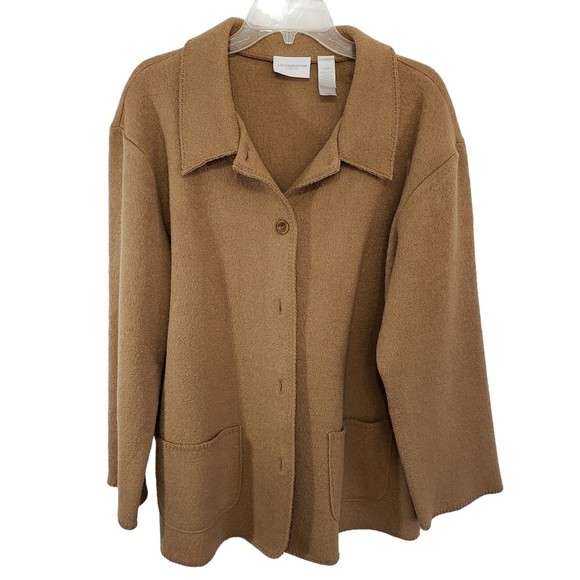 Liz Claiborne 100% Wool Blazer / Jacket with Square Front Pockets; Size Large - Picture 1 of 7